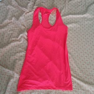 Neon pink tank top